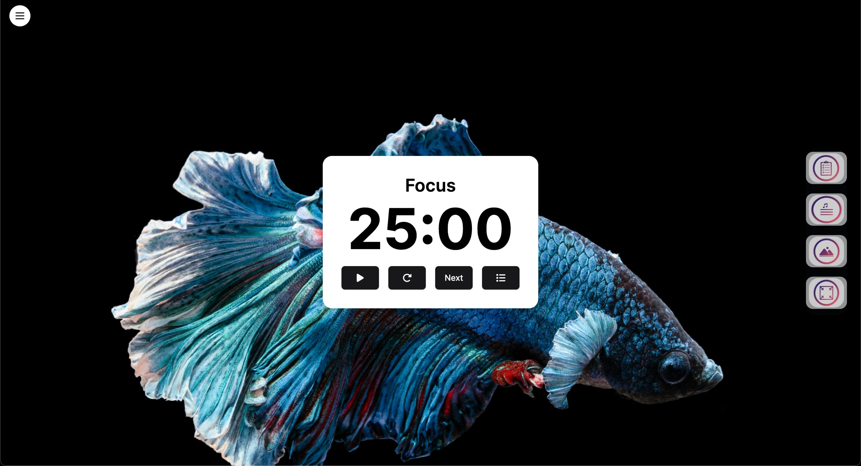 PomoTodo timer app screenshot
